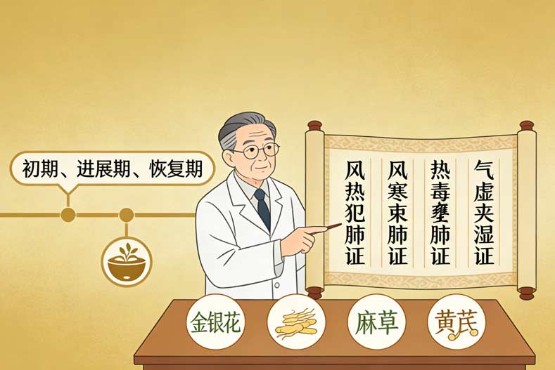 甲流各证型及阶段对应治疗方法